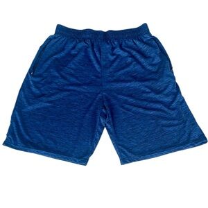 ULTRA PERFORMANCE BLUE ATHLETIC SHORTS WITH ZIP UP POCKETS DRAWSTRING SIZE LARGE